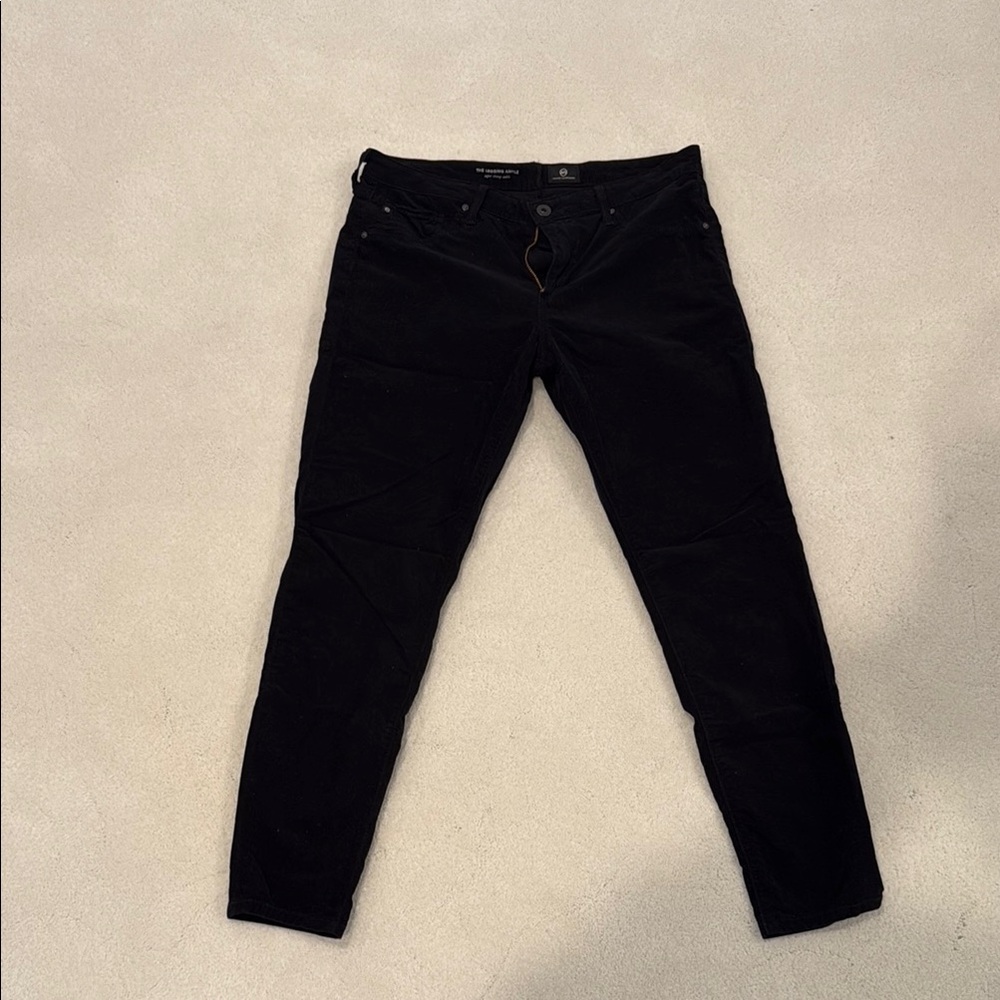 AG The Legging Black Corduroy Pants Size 31 fit like a 29 altered, excellent